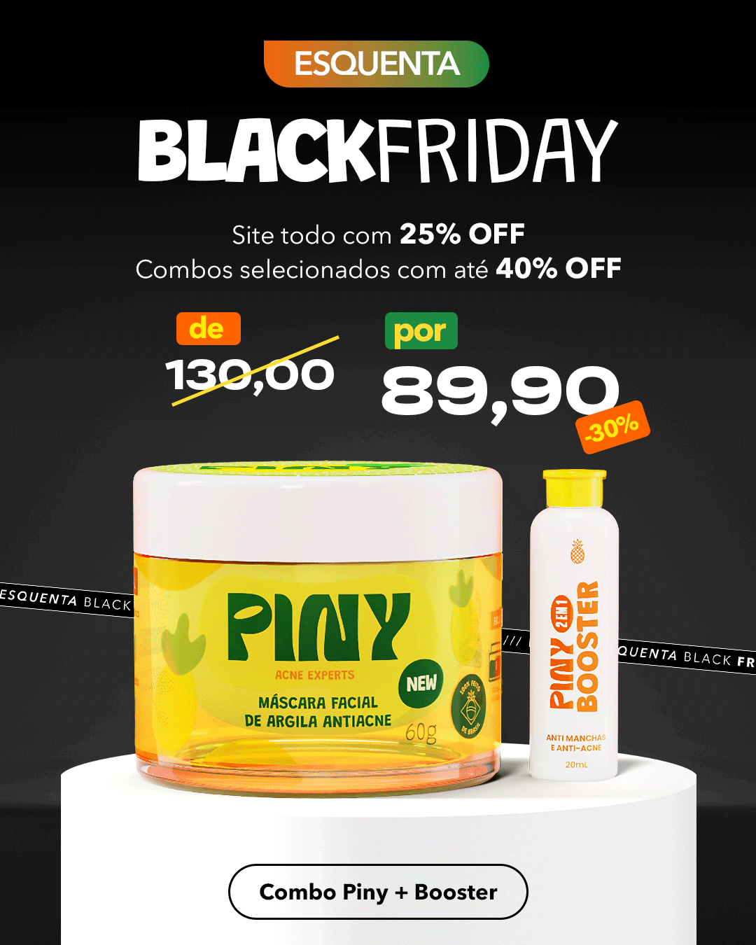 Máscara antiacne Piny + Booster
